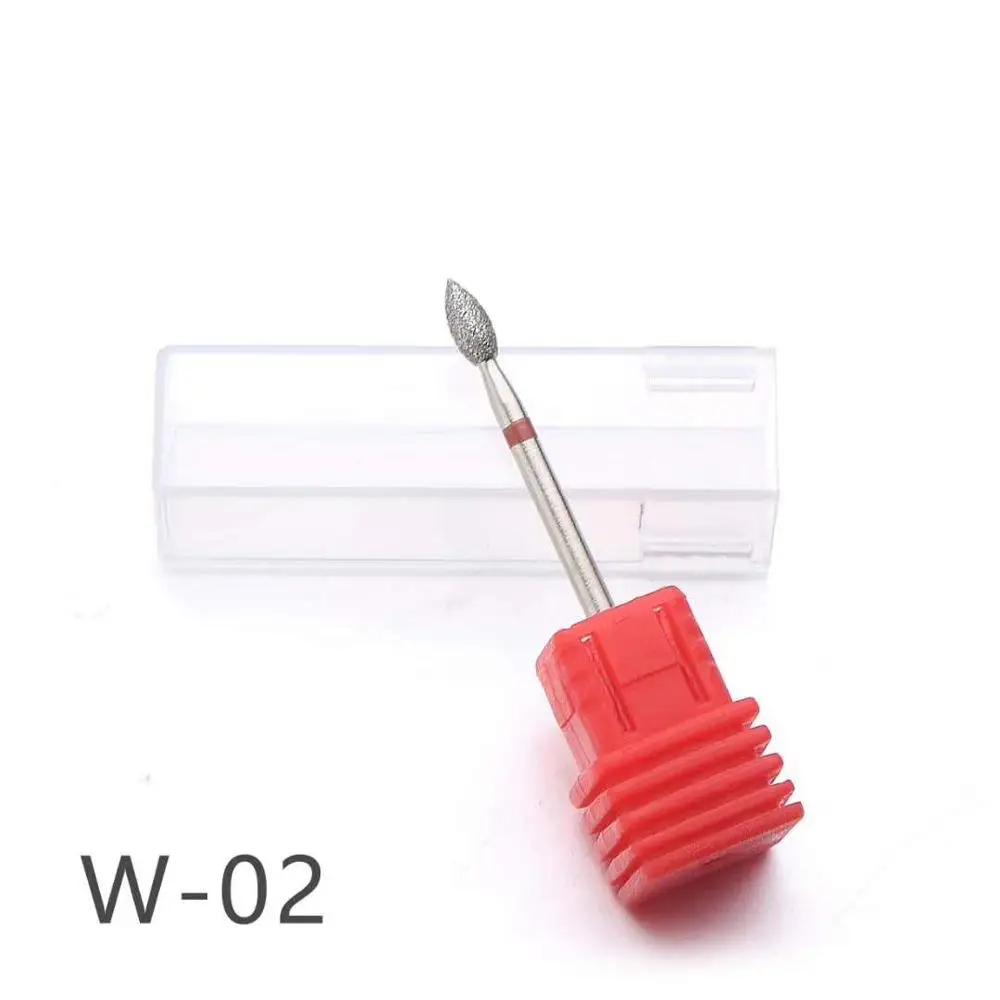 

Diamond +Stainless Steel Nail Drill bits Burr for Dental tooth polishing Electric manicure Machine Cuticle remove