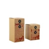 Wholesale Customize Design LOGO Kraft Paper String Tie Box Buttons Closed Cardboard Boxes For Bottle