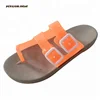 Custom printed PVC jelly strap flip flops shoes for women