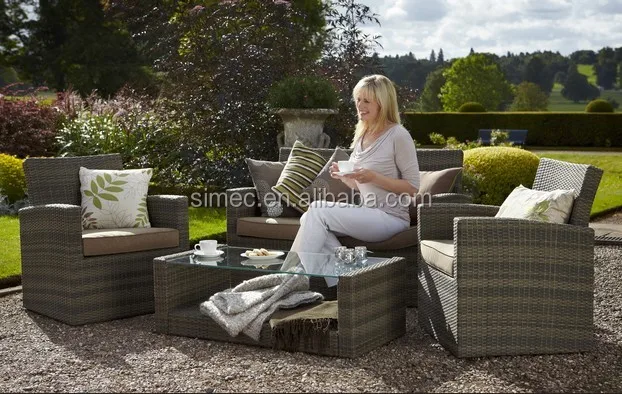 
rattan wicker garden sofa set 