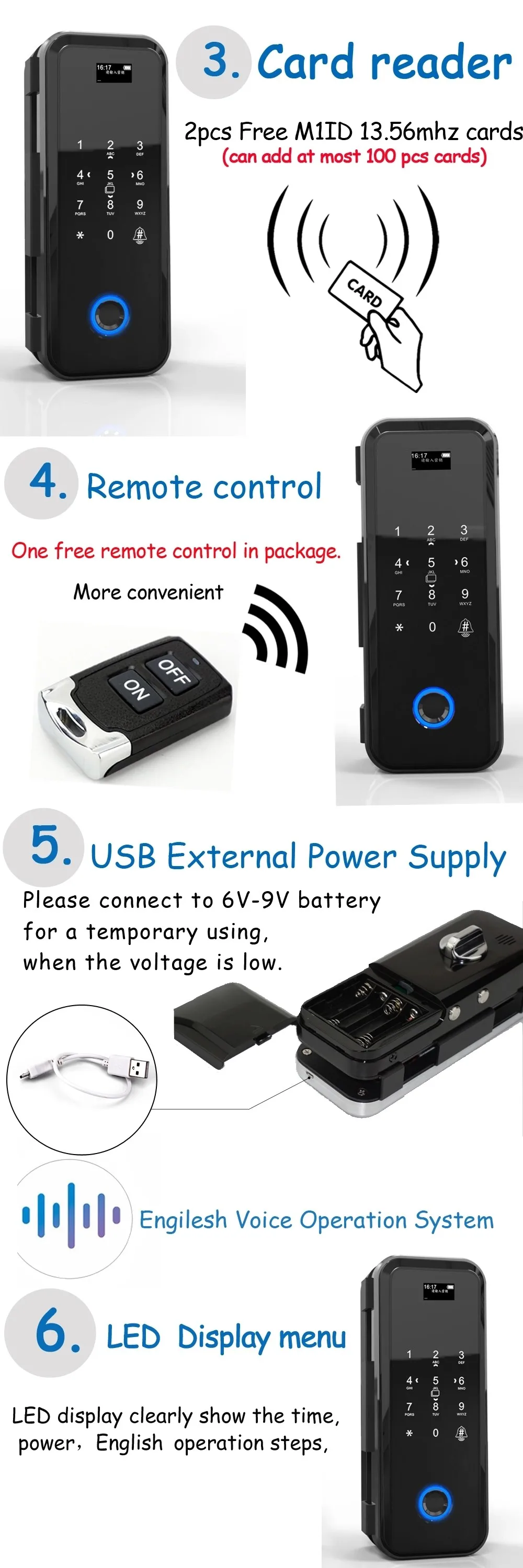 New Automatic Sliding Frameless Smart Digital Wifi Remote Glass Door