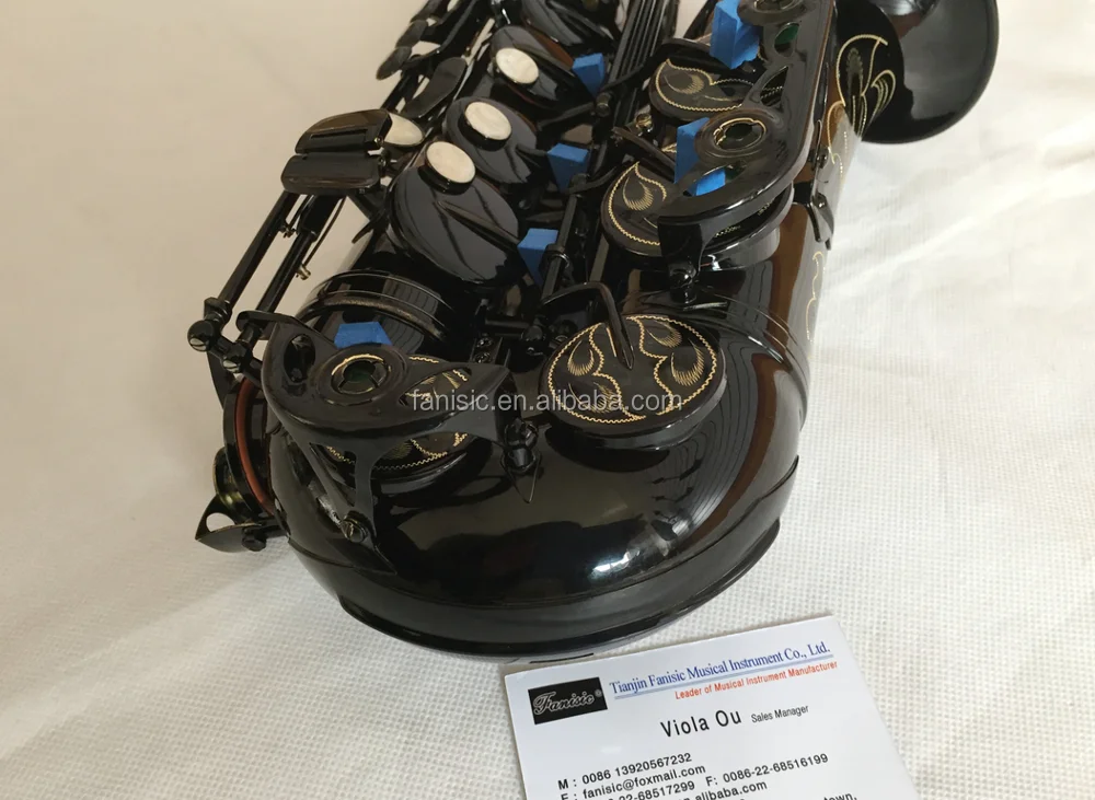 Whol saxophone with black keys Eb tone musical instruments