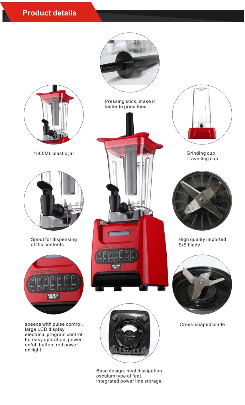 High Performance Commercial Blender With Super Power And Low Noise