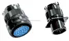 Circular multiple plug socket metal bayonet cable wire connectors