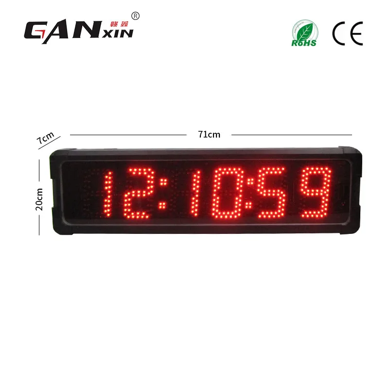 Ganxin Digital Sport Stopwatches Led Countup Fitness Timer Hourly Chime