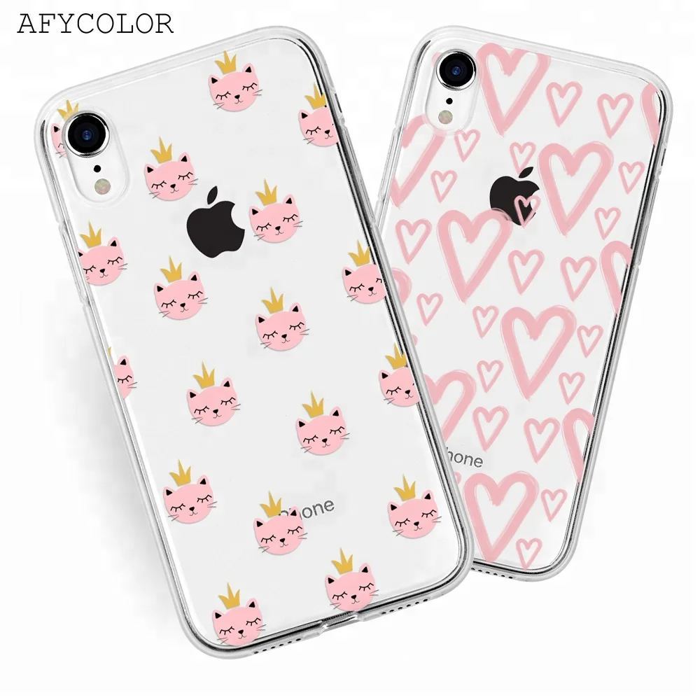 

Free Custom Design Soft Clear Silicone Mobile Phone Shell for iPhone XS Max XR Case