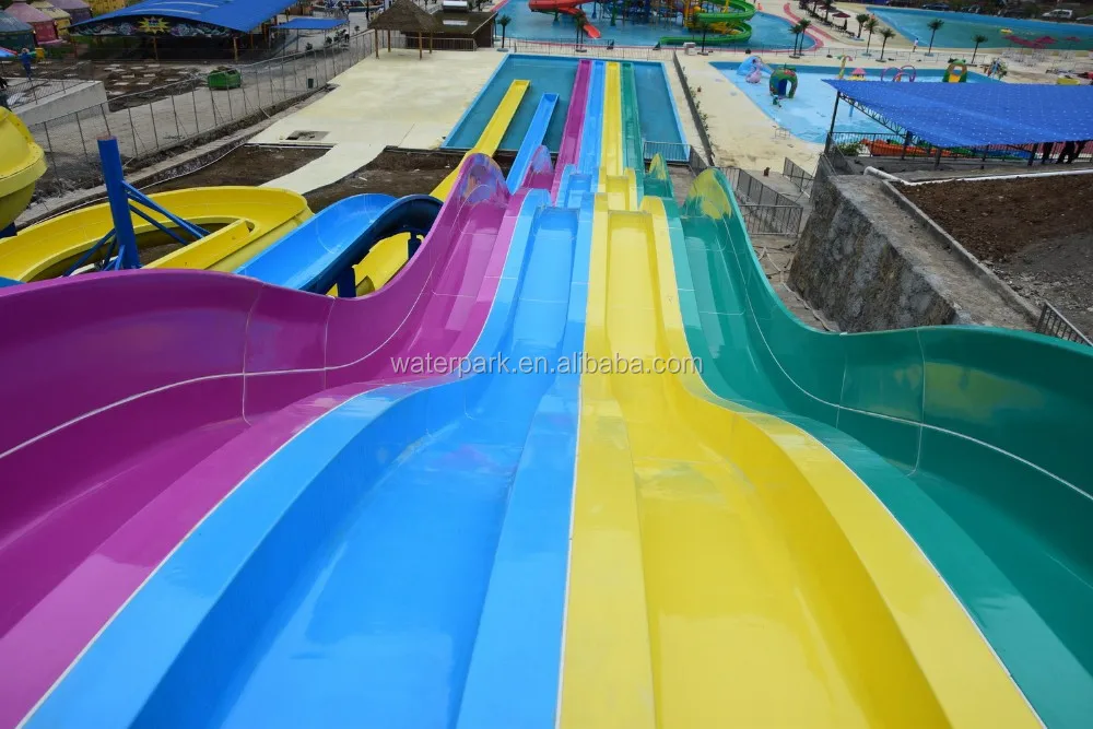 Amusement Park Long Pool Slides Fiberglass Swimming Pool Tube Slide ...