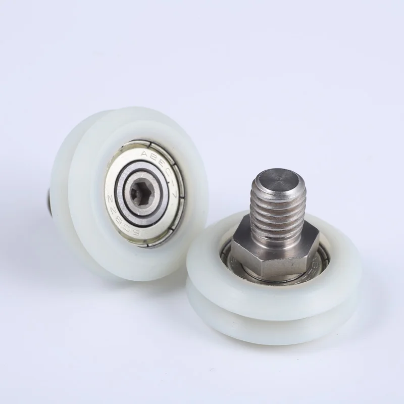 Supply 608zz V Groove Nylon Pathway Roller Wheels With The Thread Rolling M10mm Buy V Groove