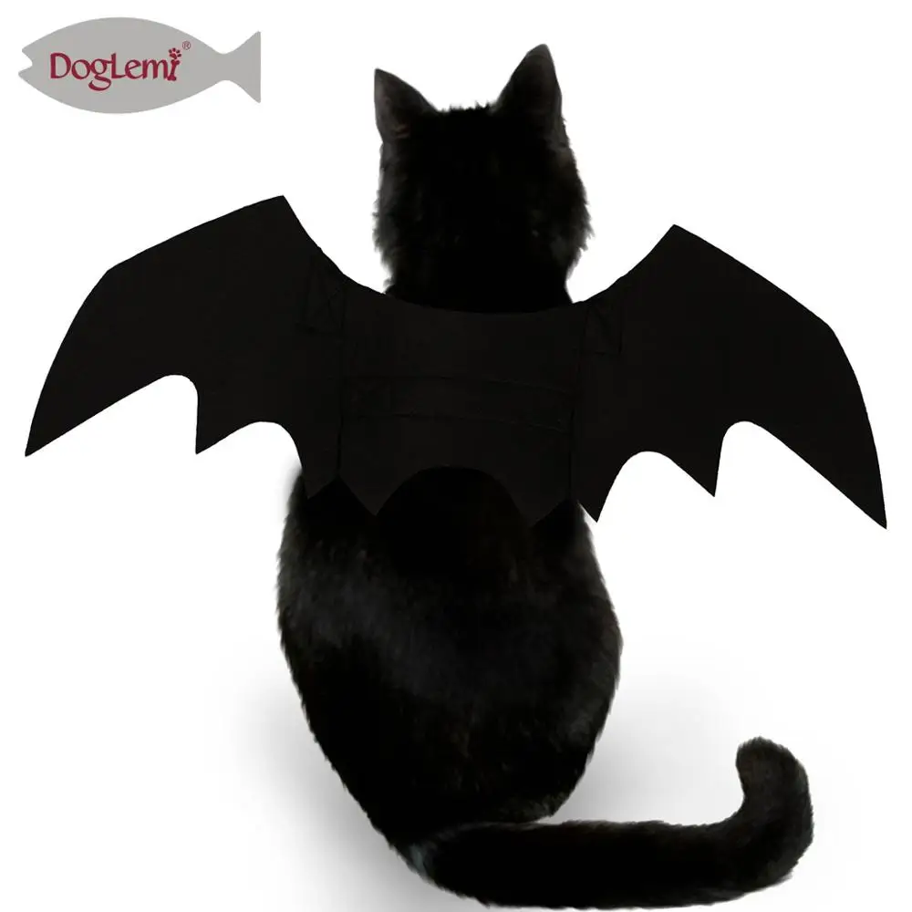 

Black Cat Clothes Halloween Party Bat Design Clothes for Cat