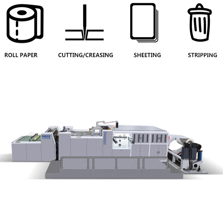 PY-950S High speed Full automatic paper cutting machine paper roll die cutting and creasing machine