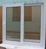 LZ upvc frame glass sliding window with mosquito screen net cheap project windows pvc china supplier