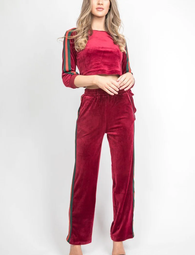 velour leisure suits womens