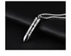 opk002 Yiwu Customized Stainless steel men's pendant can be unscrewed creative cross can be installed note necklace