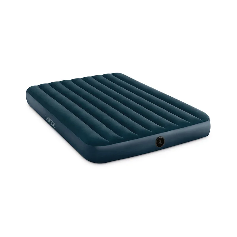 Intex 64734 Durable Pvc Flocked Air Mattress Inflatable Airbed Design