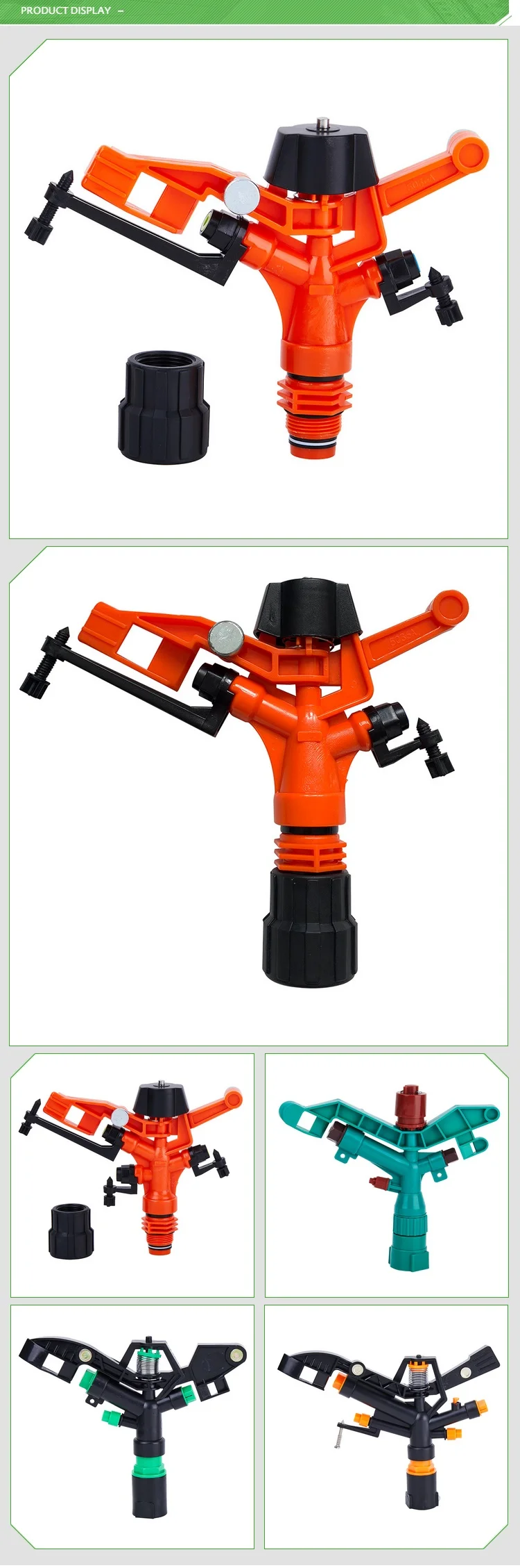 Orange Sprinkler With 3nozzle Agriculture Irrigation Buy Impulse