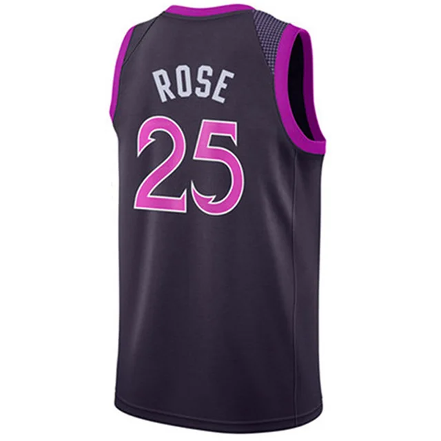 

Hot sale high quality Mens Youth 25 Derrick Rose custom basketball jersey uniforms