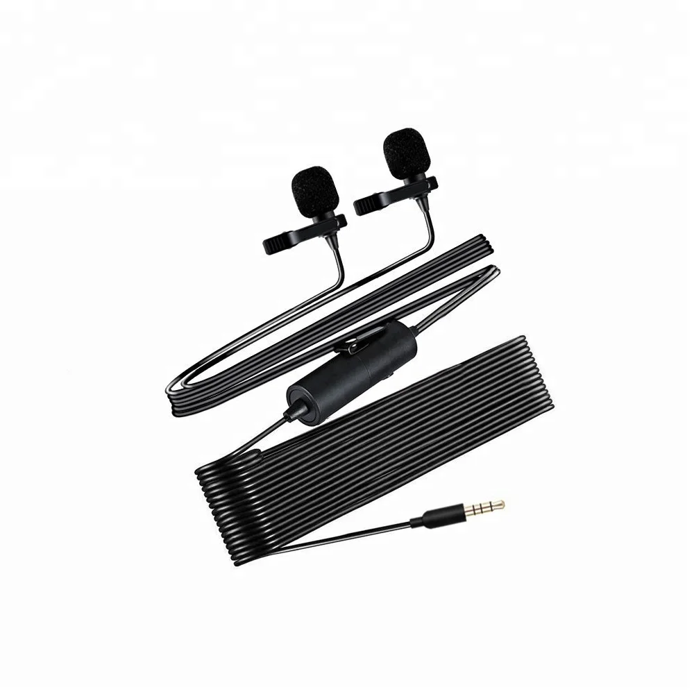 

Durable Electret Mini 3.5mm Clipon Lapel Lavalier Microphone, Black