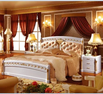 Factory Offer High Class European White Colour Bedroom Set 3007 Furniture Antique Sets Dressing Table Product On
