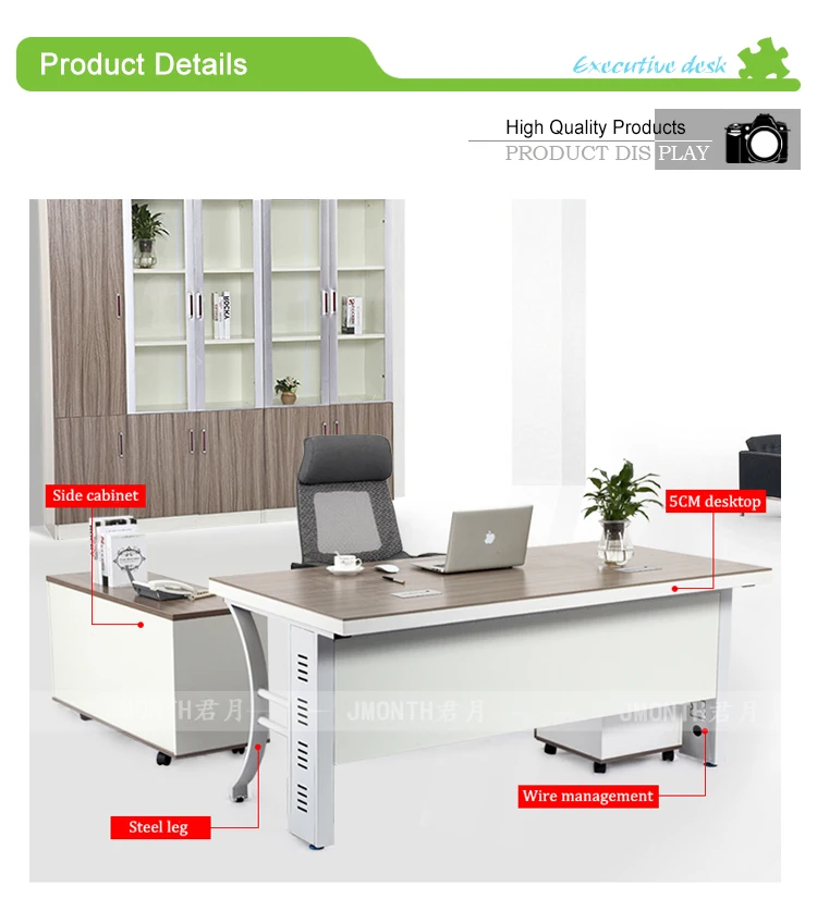 Office Desk With Locking Drawers / Office Desk Specifications / Metal