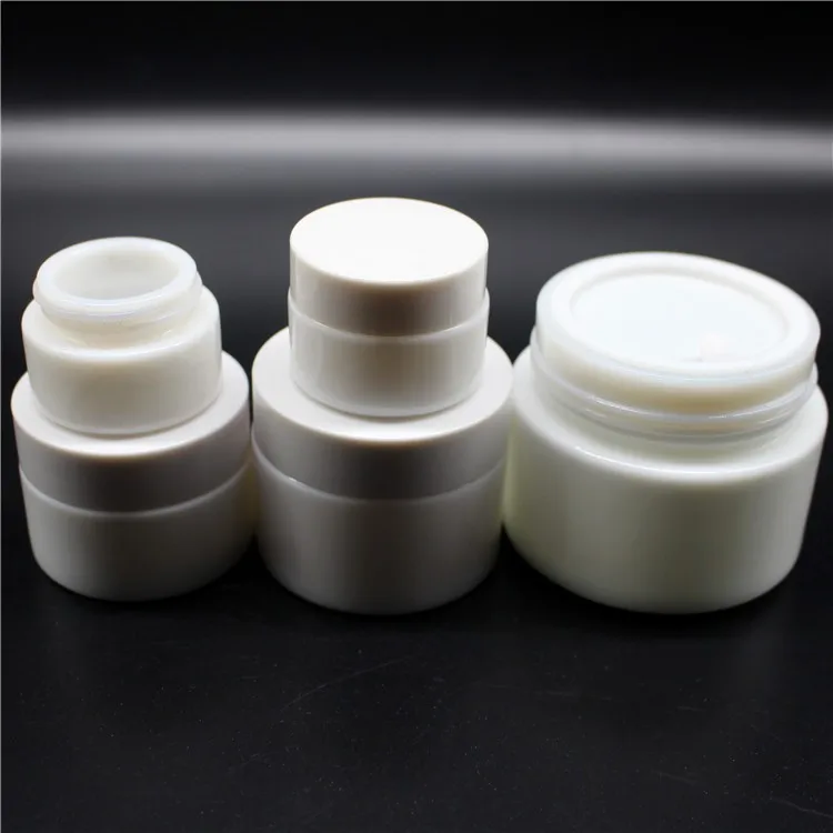 Wholesale Empty White Ceramic Cosmetic Container Cream Jar 15g 30g 50g ...