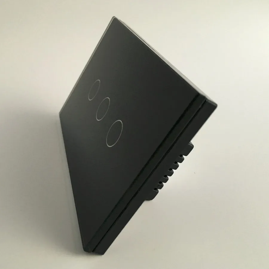 Oem Luxury Glass Us 3 Gang 2 Way Waterproof Light Switch For Bathroom