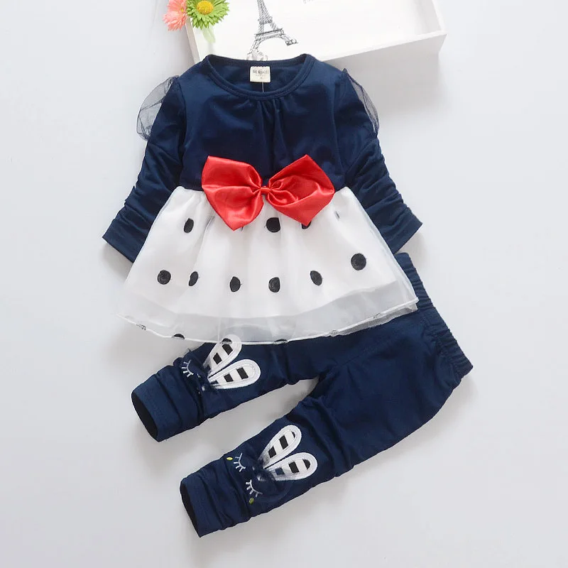 

Hot Selling Fashion High quality Personality Girl Kids Clothes Set, Navy/rose madder/putple/pink