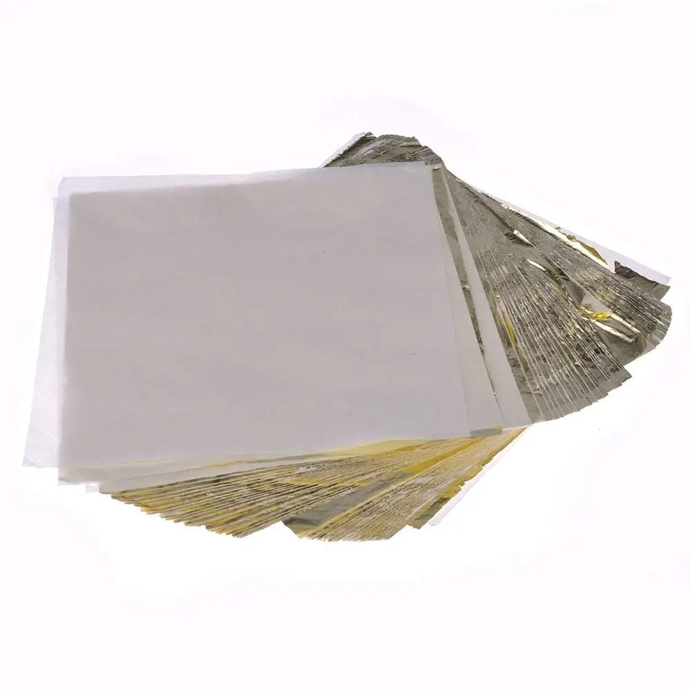 Copper Awakingdemi 100pcs Foil Leaf Leaves Sheets Foil Paper for Gilding Art Craft Decor 5.51 X 5.51inch