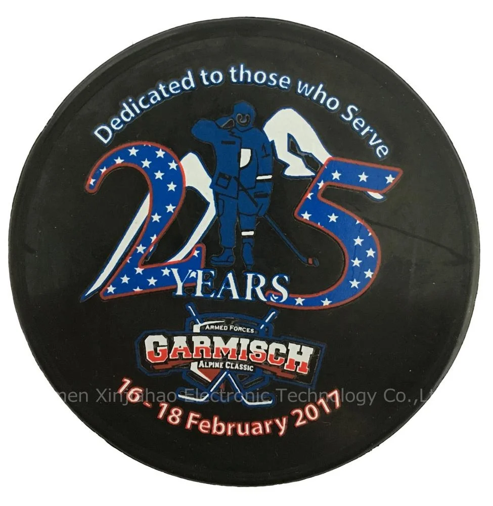 
High Quality Professional Official Size Rubber Ice Hockey Puck 