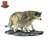 OEM custom made garden statues wholesales resin wolf figurine sale