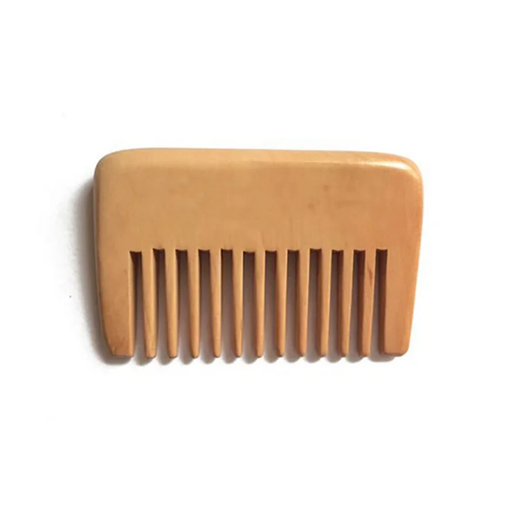 

FQ brand wooden pocket hair custom beard comb, Natural wood color