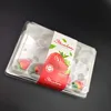 Strawberry pet clear custom plastic product packaging box