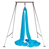 

high quality safe aerial yoga swing hammock frame stand customized aerial yoga silk fabric