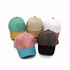 Custom 100% Suede Fabric soft material Hat Two Tone Baseball Cap and Hat