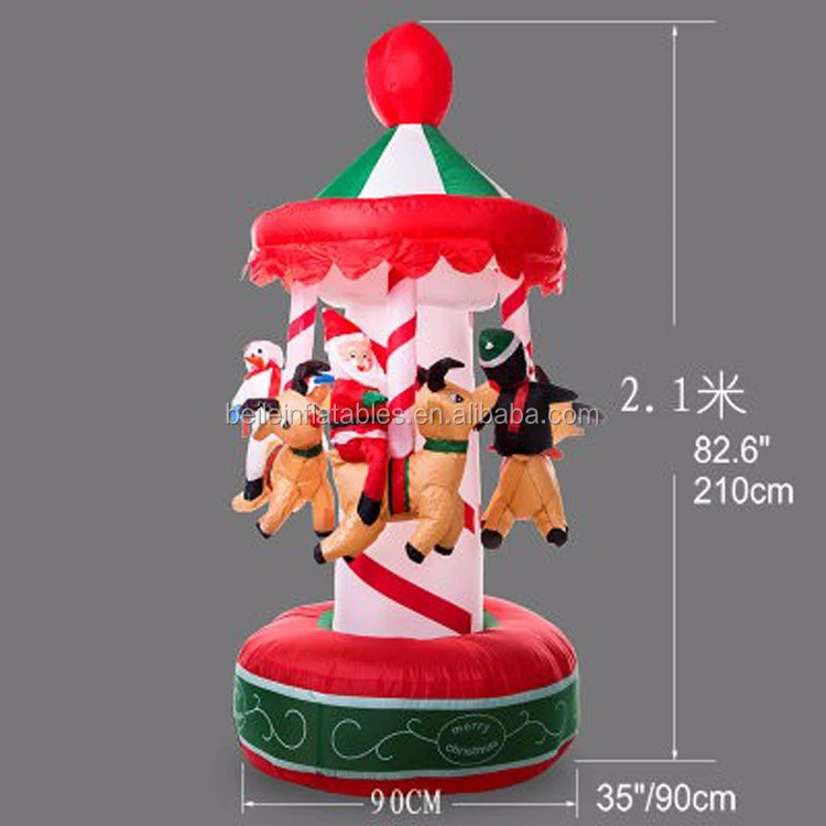 High Quality Outdoor Inflatable Christmas Carousel Decoration Buy