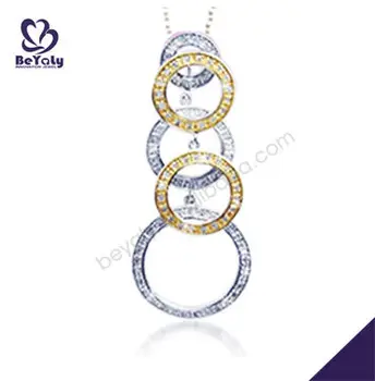 Gold Plated Sterling Silver Charm Pendant With Cz - Buy Silver Pendant