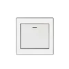 Luxury gold color 20 years warranty ultra-slim steel plate electric wall switch