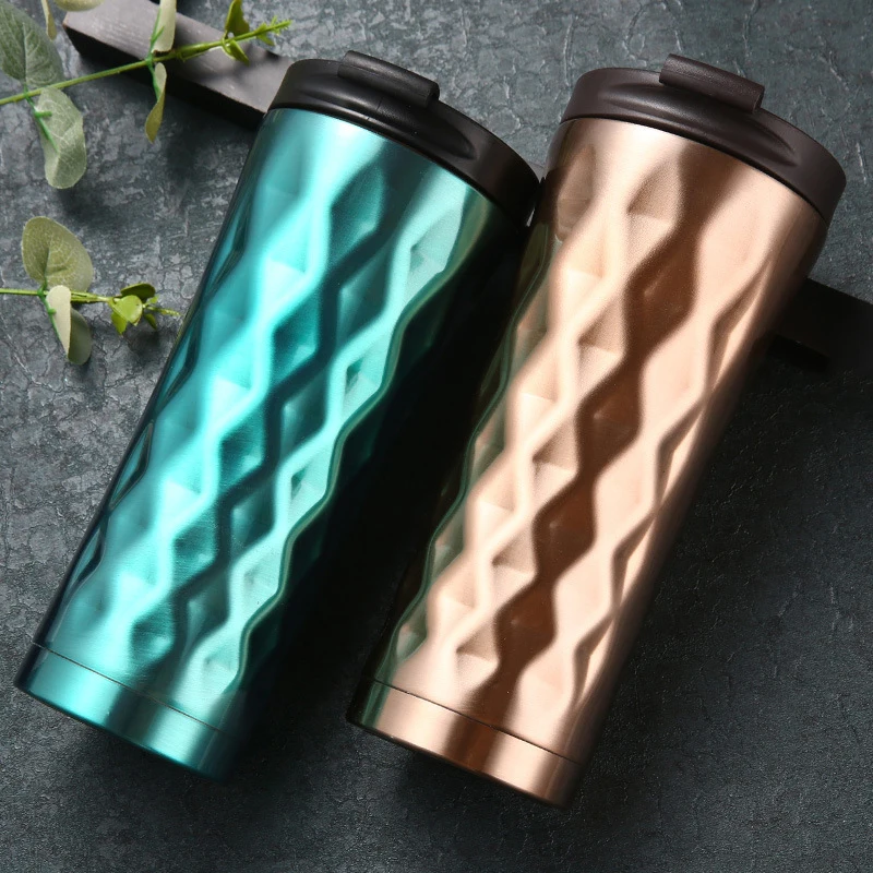 

Wevi New Stainless Steel Vacuum Creative Portable Business Coffee cup With Irregular Shape, Customized color