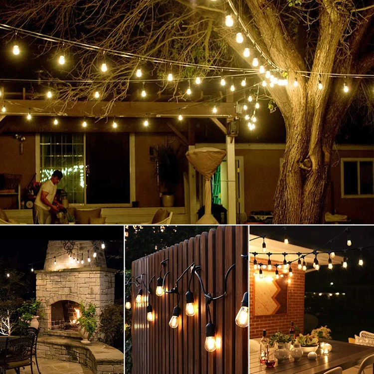 Holiday Lighting 10m Light Chain with Globe Bulbs Outdoor LED String Lights.jpg