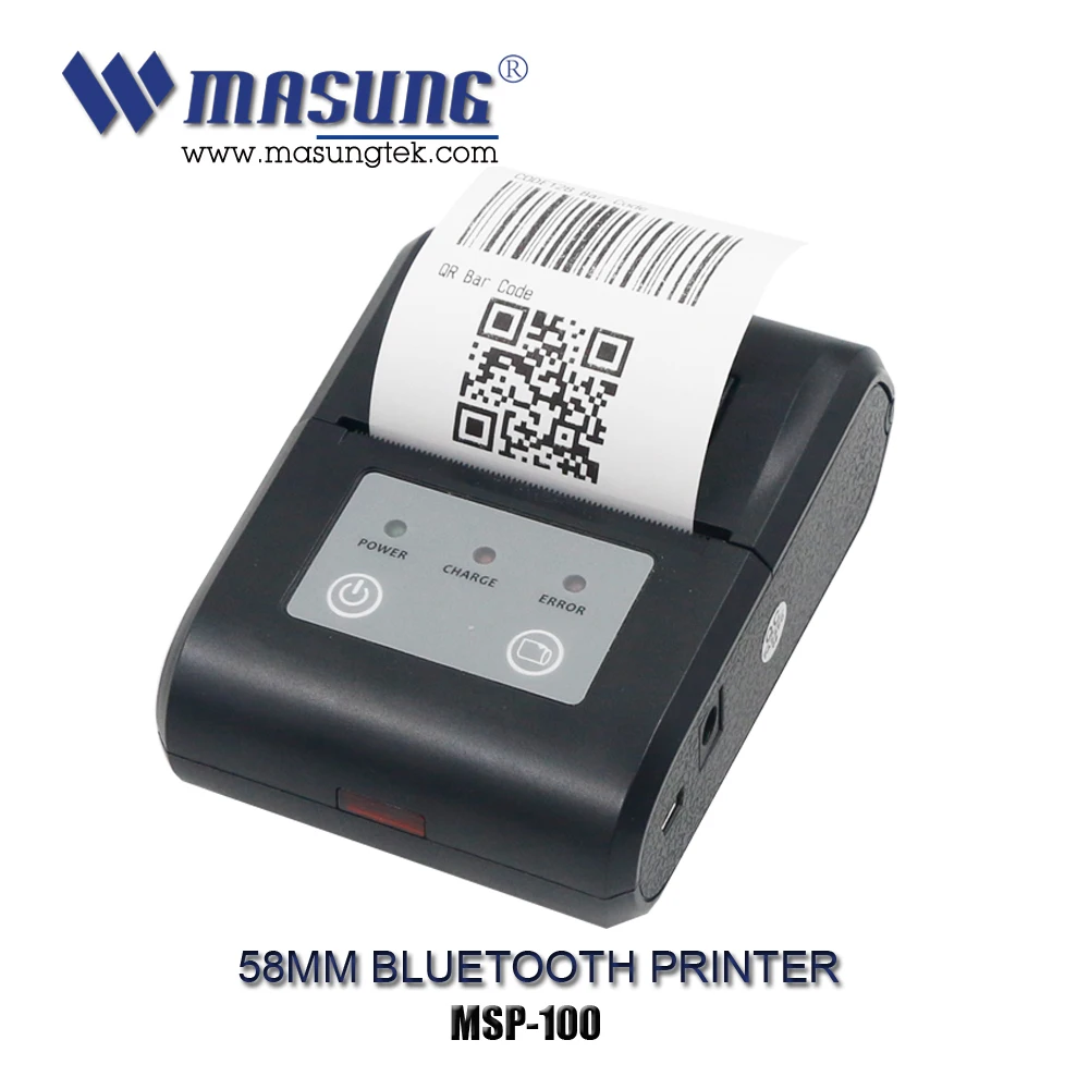 Handheld android wireless 58mm mini portable bluetooth thermal printer for smartphone