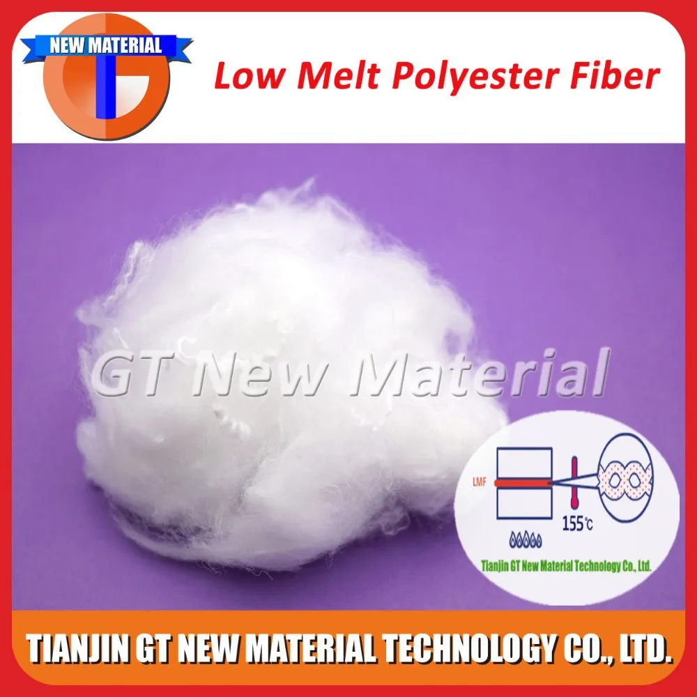 low melt white virgin polyester staple fiber