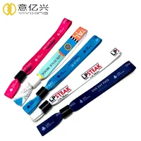 

Good Quality Personalized Sublimation Woven Fabric Slap Bracelet Blanks With Logo Custom