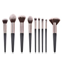 

High quality customized 9 piece makeup brushes vegan cosmetics brush wholesale with custom logo