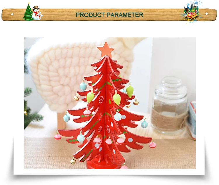 Wholesale lasered cutting wood artificial christmas tree