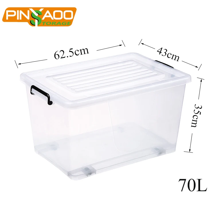 large clear plastic storage boxes with lids