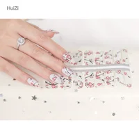 

Newest nail dip powder set manicure nail art stickers custom decals sticker nail art supplier