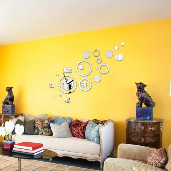 

Wholesale OEM Preciser Mirror Wall Clock For Office Kitchen