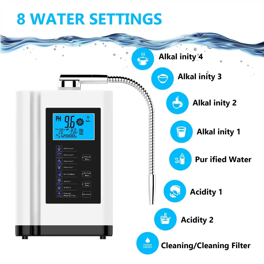 EHM Ionizer reliable hydrogen alkaline water directly sale for family