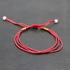Red Cord String 3 Layers Lucky Chinese Good Wishes Handmade Bracelet Christmas Gift for Lovers
