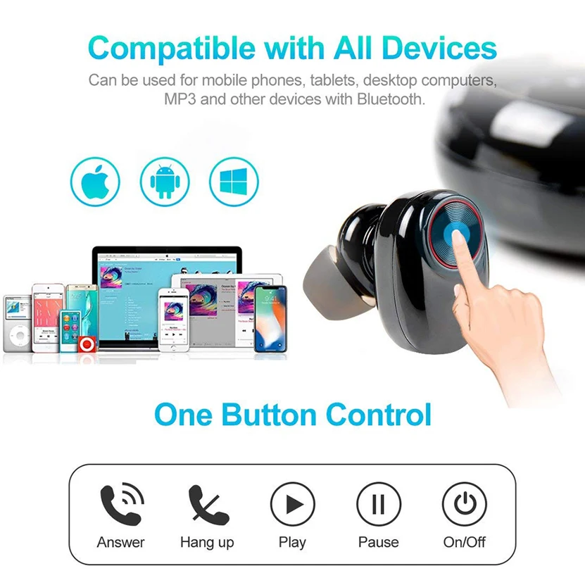 Handsfree wireless earphone