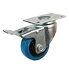 high quality steel zinc plated PU wheek swivel flight case caster and wheels
